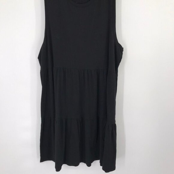 J.Crew Womens Sleeveless Black Tiered Dress knit cotton Size XXL - Picture 4 of 14